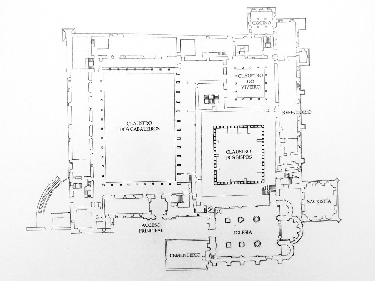 PLANTA DEL MONASTERIO TOMADA DE PANELES INFORMATIVOS LOCALES